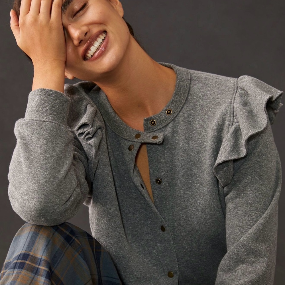 Clare V. Le Snap Cardigan Medium - Picture 4 of 10